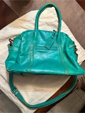 Old Trend Genuine Leather Vintage Soul Satchel in Aqua Teal